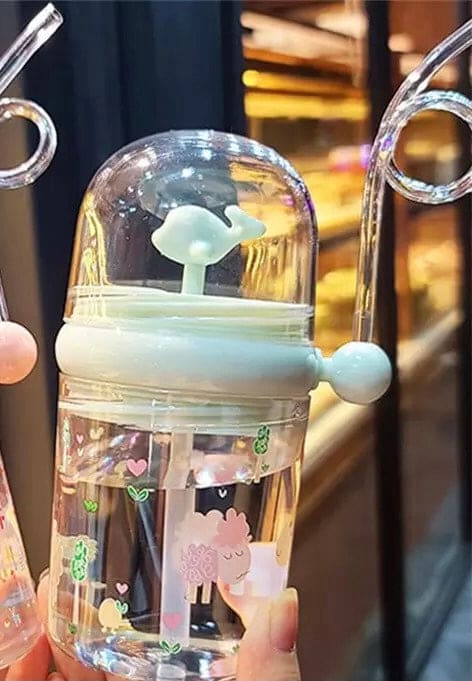 Creative 260Ml Kids Funny Whale Water Spray Drinking Cup, Cartoon Feeding Bottles With Straw, Leak Proof Portable Cartoon Baby Feeding Cup Creative 260Ml Kids Funny Whale Water Spray Drinking Cup, Cartoon Feeding Bottles With Straw, Leak Proof Portable Cartoon Baby Feeding Cup